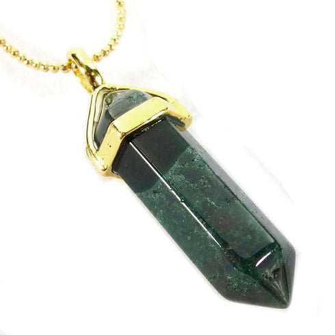 Indian Agate Gemstone Pendant Necklace